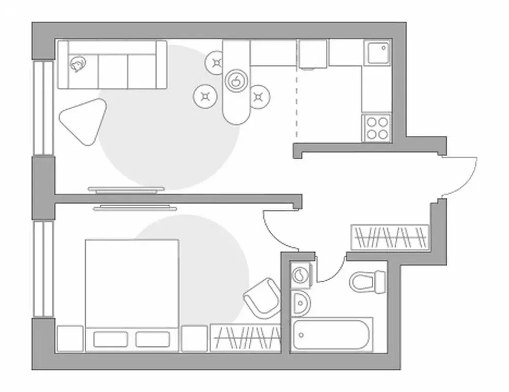 2-комнатная квартира: Красногорск, жилой комплекс Ильинойс, к1 (36.94 ... - Фото 1
