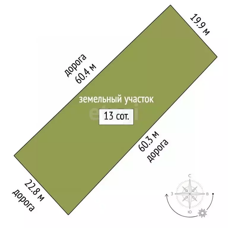 Участок в Мордовия, с. Лямбирь  (13.0 сот.) - Фото 2