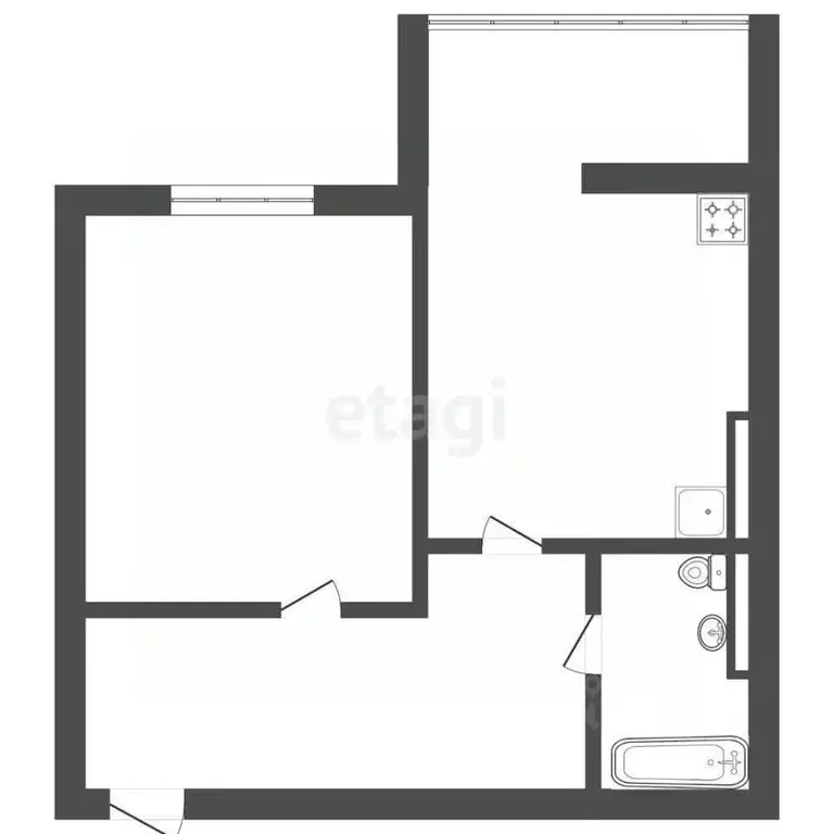 1-к кв. Карачаево-Черкесия, Черкесск ул. Космонавтов, 98А (39.92 м) - Фото 0