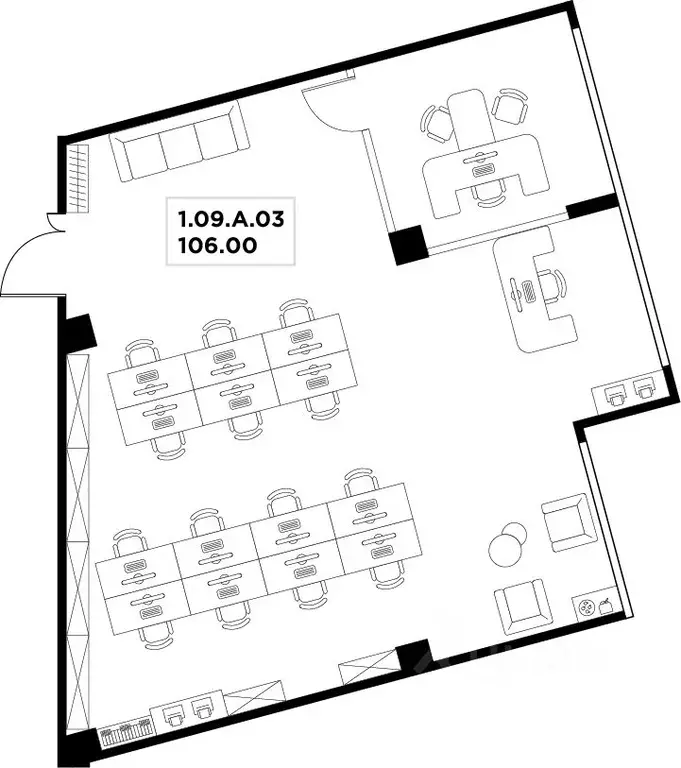 Офис в Москва ул. Маршала Прошлякова, 23 (106 м) - Фото 2