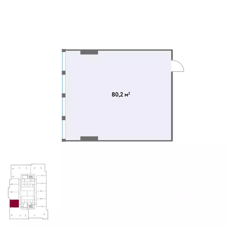 Офис в Москва Кинематографический кв-л,  (80 м) - Фото 2