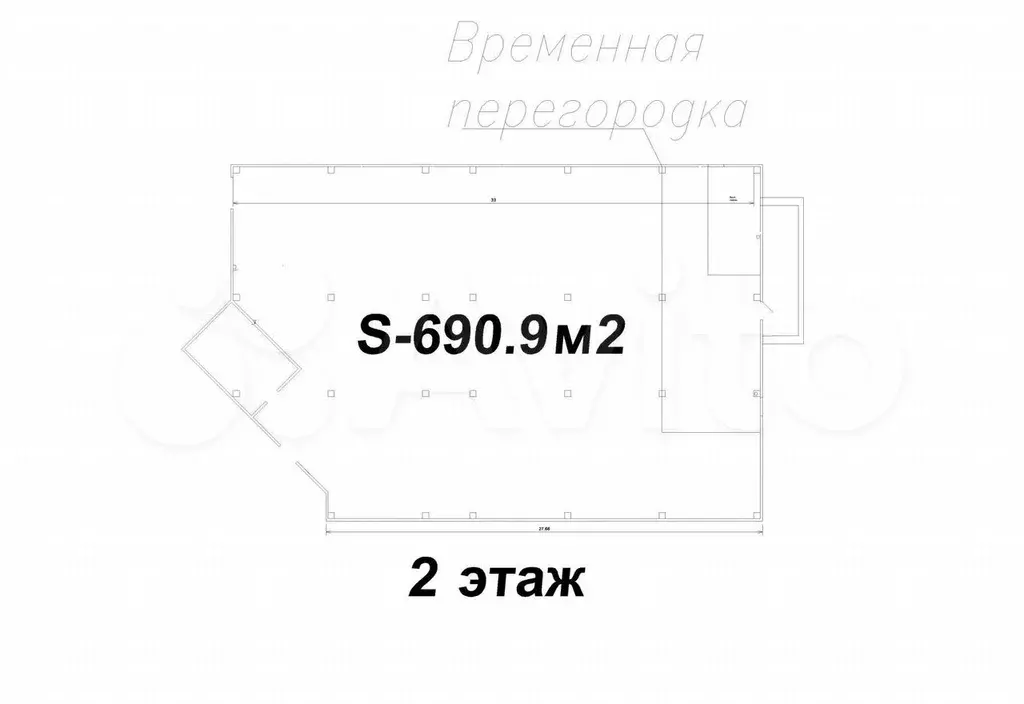 Сдам торговую площадь в торговом центре, 690 м - Фото 1