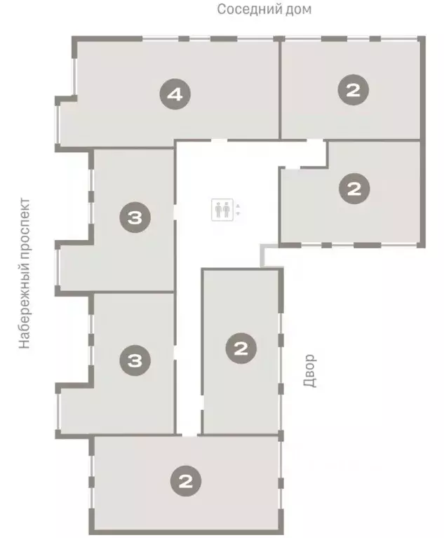 2-к кв. Ханты-Мансийский АО, Сургут 1-й мкр, Нефть жилой комплекс ... - Фото 2