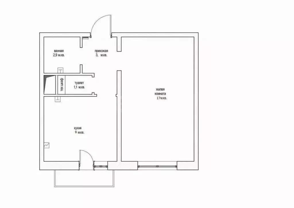 1-к кв. Краснодарский край, Краснодар пос. Российский, ул. Ратной ... - Фото 2