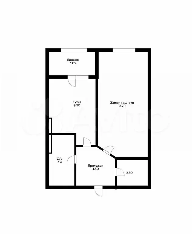 1-к. квартира, 40 м, 5/25 эт. - Фото 0