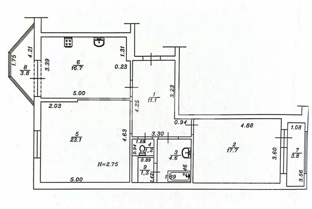 2-к кв. Краснодарский край, Анапа ул. Шевченко, 3 (83.3 м) - Фото 2