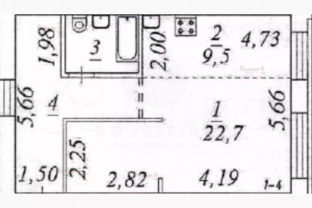 Квартира-студия, 48 м, 3/5 эт. - Фото 0