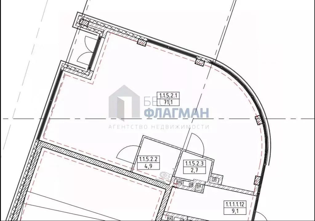Помещение свободного назначения в Москва Нагатинская наб., 4Бк1 (74 м) - Фото 2