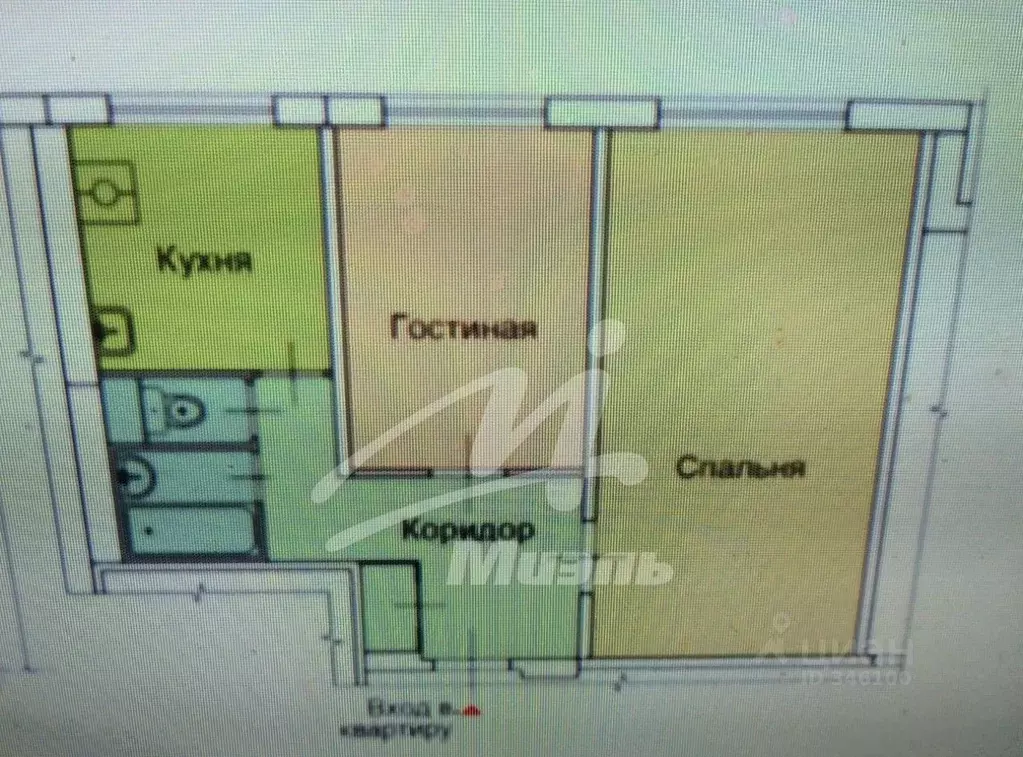 2-к кв. Москва Малахитовая ул., 13К1 (44.1 м) - Фото 2