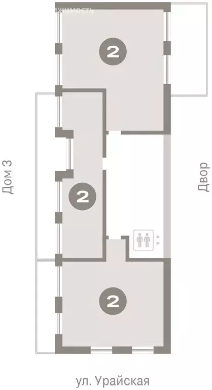 3-комнатная квартира: Тюмень, жилой комплекс Дом у Озера (109.83 м) - Фото 1