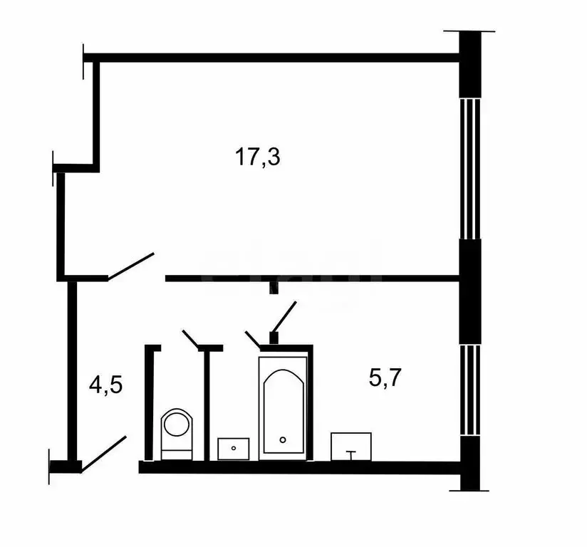 Дом в село Петропавловка, Совхозная улица (48 м) - Фото 1