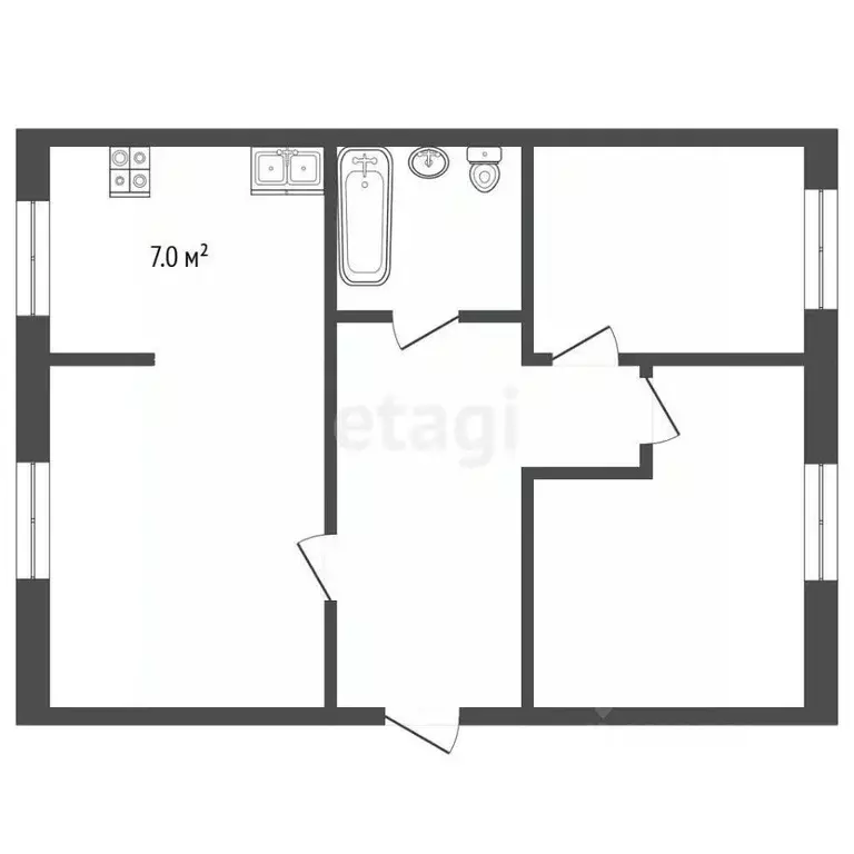3-к кв. Владимирская область, Муром Карачаровское ш., 30А (64.2 м) - Фото 0