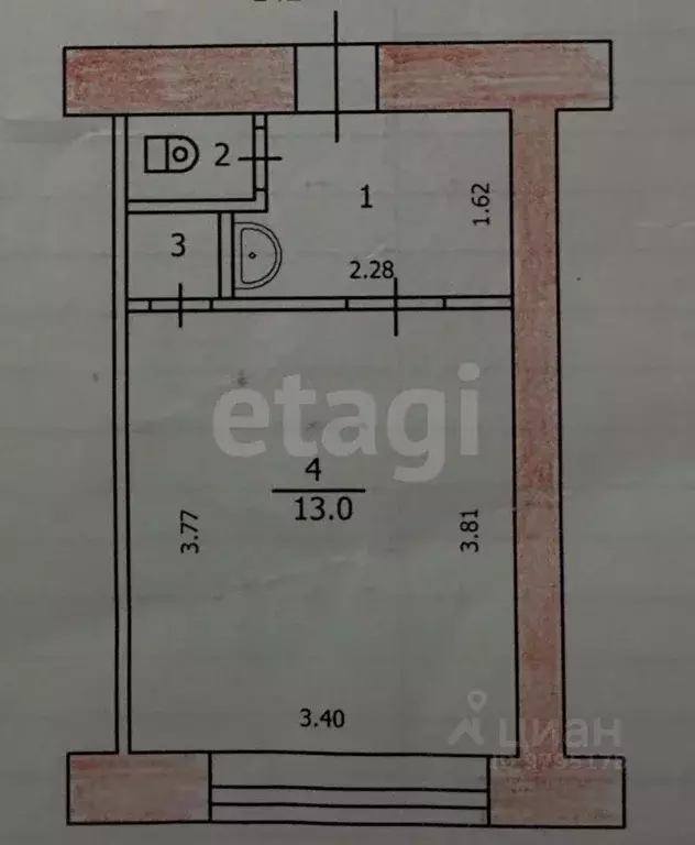 Студия Татарстан, Казань ул. Гудованцева, 47 (17.6 м) - Фото 1