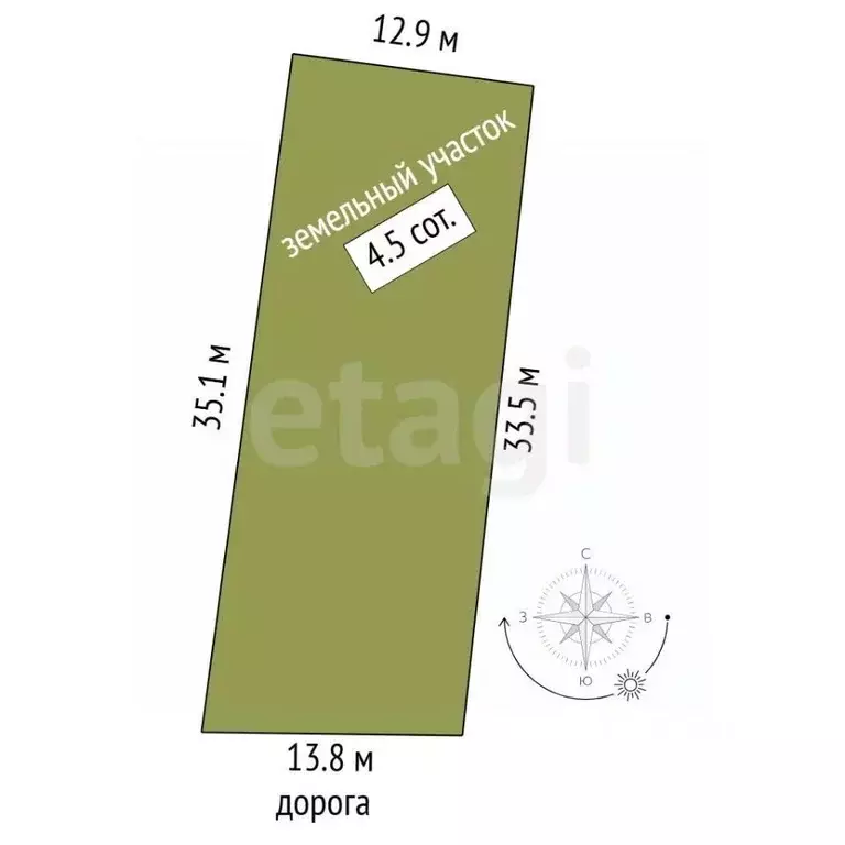 Участок в Башкортостан, Бирск Золотая Осень КС,  (4.49 сот.) - Фото 2
