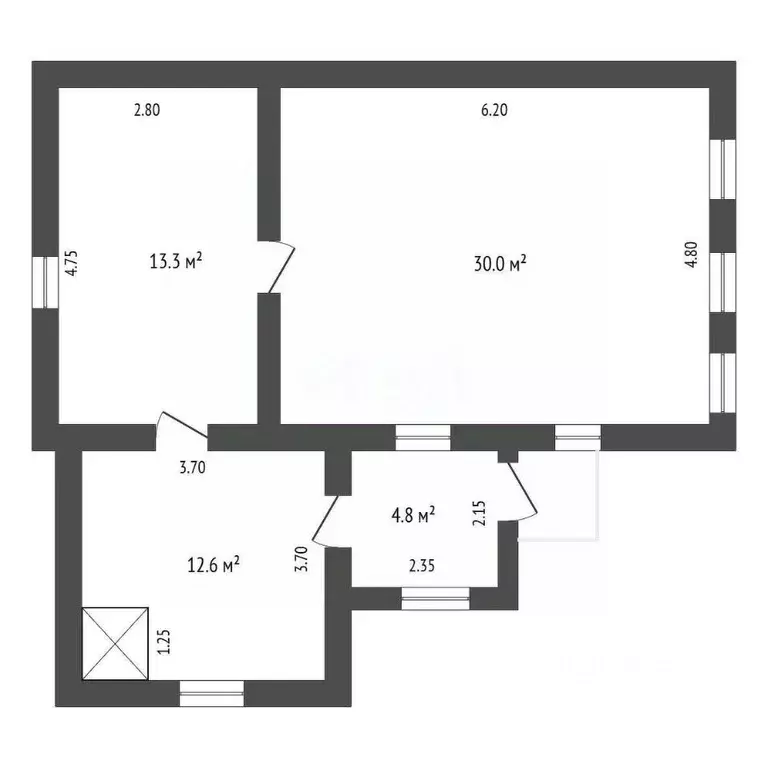 Дом в Мордовия, Рузаевский район, с. Левжа ул. Тарханка, 17 (56 м) - Фото 1