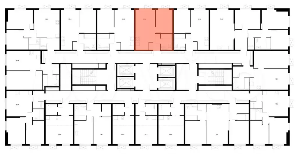 1-к. квартира, 34,6 м, 16/33 эт. - Фото 1