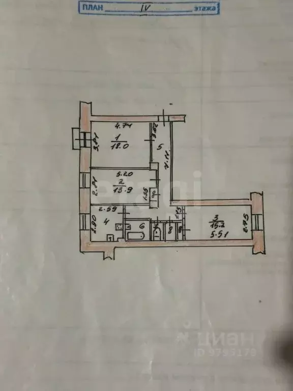 3-к кв. Татарстан, Казань ул. Восстания, 56 (75.0 м) - Фото 2