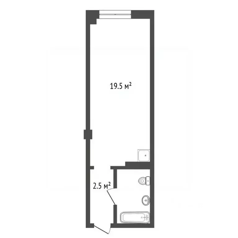 Студия Красноярский край, Красноярск ул. Вильского, 16 (25.8 м) - Фото 2