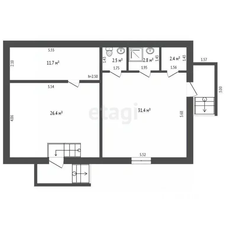 Помещение свободного назначения в Ставропольский край, Кисловодск ... - Фото 1