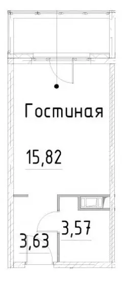 Студия Санкт-Петербург просп. Большевиков, уч3 (23.02 м) - Фото 0