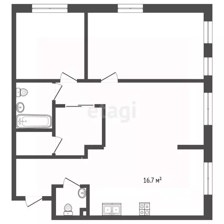 3-к кв. Москва Скандинавия жилой комплекс, ул. Эдварда Грига, 5 (79.6 ... - Фото 2