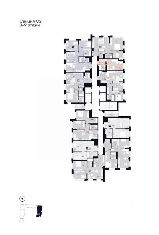 3-к кв. Москва Лодочная ул., 27К2 (78.5 м) - Фото 1