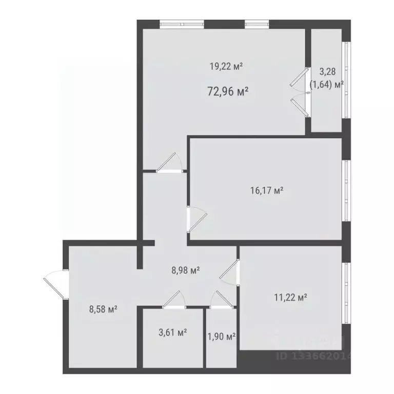 2-к кв. Сахалинская область, Южно-Сахалинск ул. Ленина (71.32 м) - Фото 1