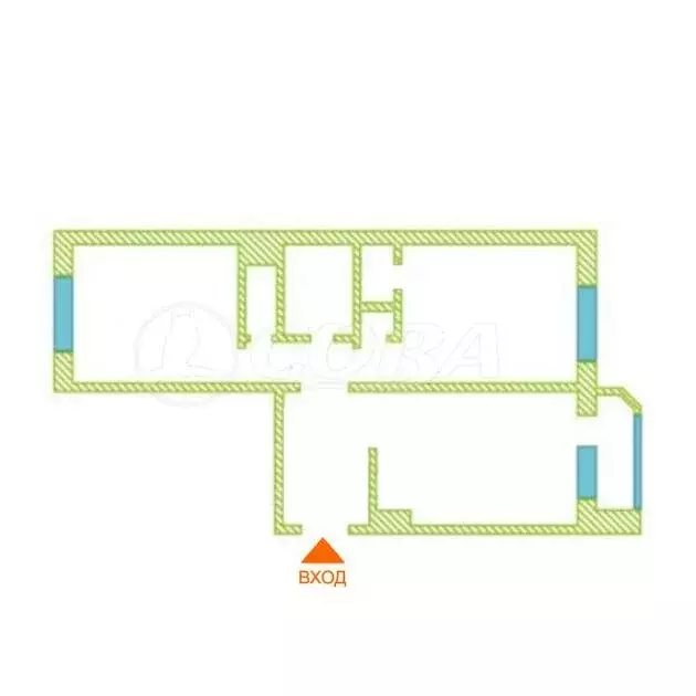 2-комнатная квартира: Тюмень, улица Павла Шарова, 21 (67 м) - Фото 1