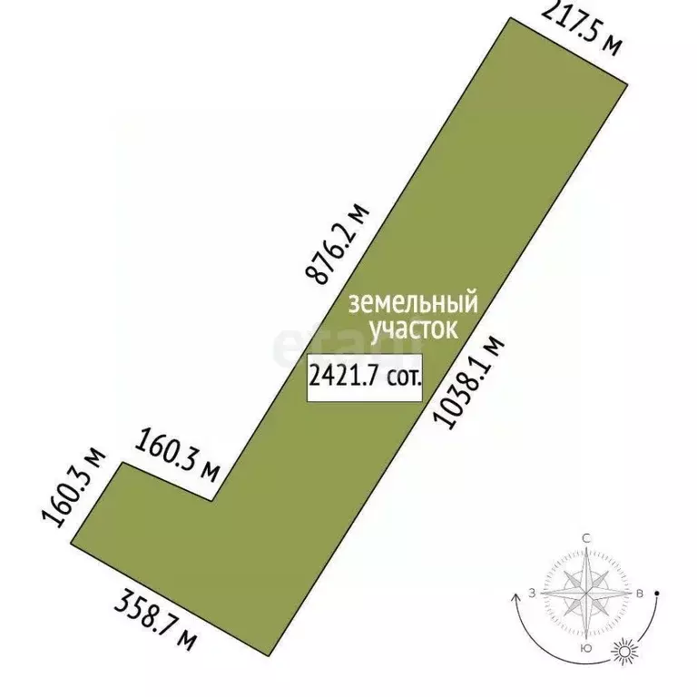 Участок в Крым, Красногвардейский район, с. Амурское  (2421.74 сот.) - Фото 2