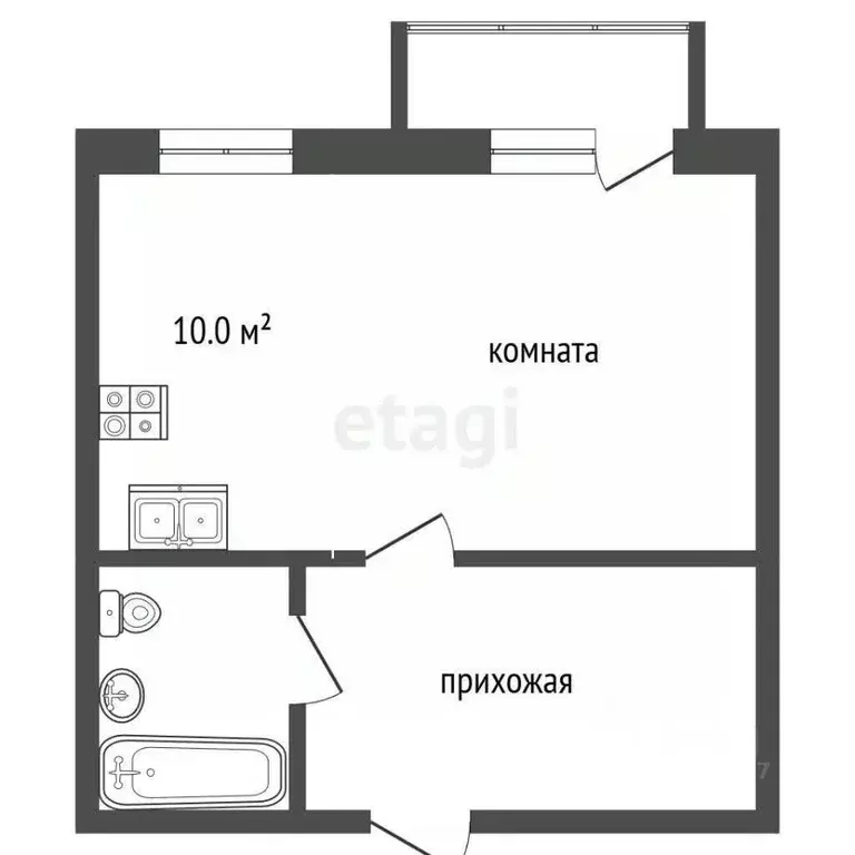 Студия Татарстан, Набережные Челны ул. Абдуллы Алиша, 7 (31.0 м) - Фото 2