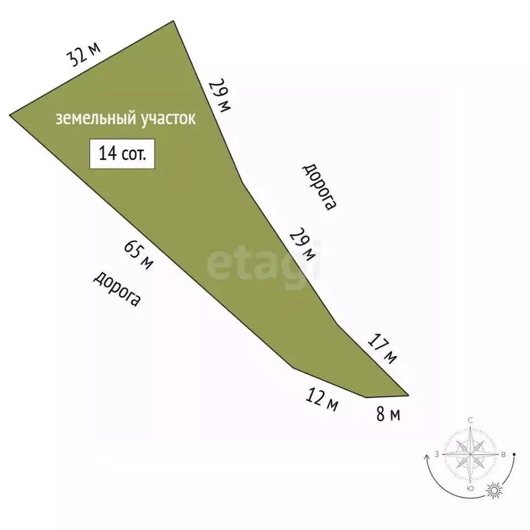 Участок в Крым, Ленинский район, с. Мысовое ул. Школьная (14.0 сот.) - Фото 2