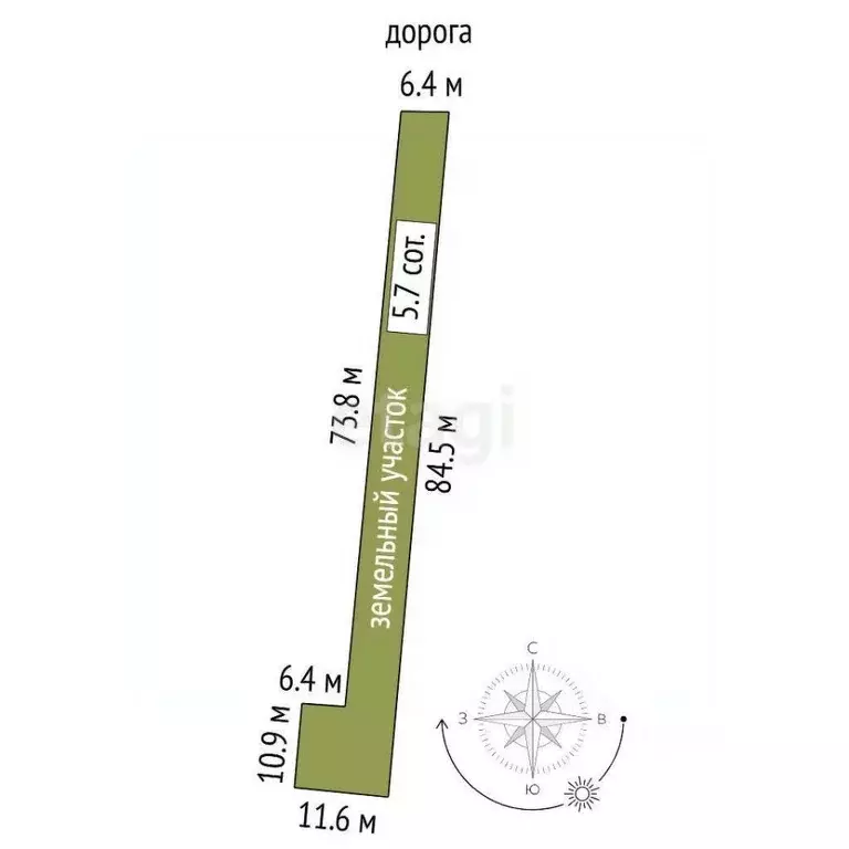 Участок в Тюменская область, Тюменский муниципальный округ, д. ... - Фото 2