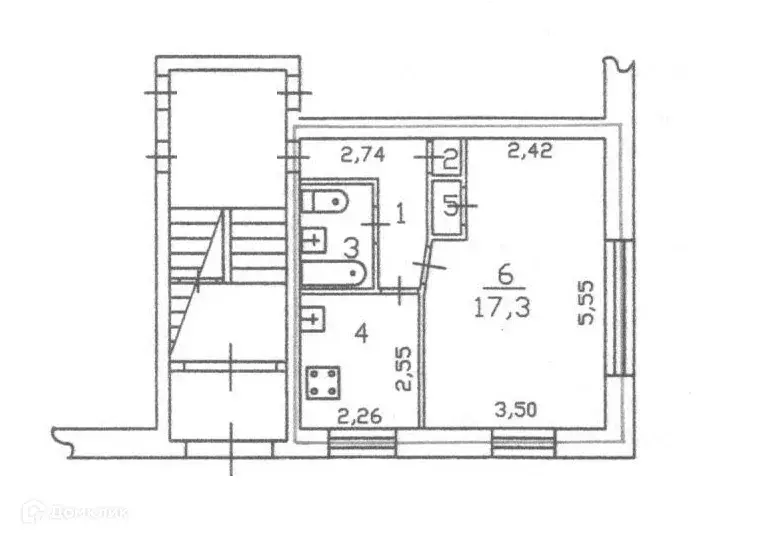 Продаётся 1-к квартира, 31.3 м - Фото 1