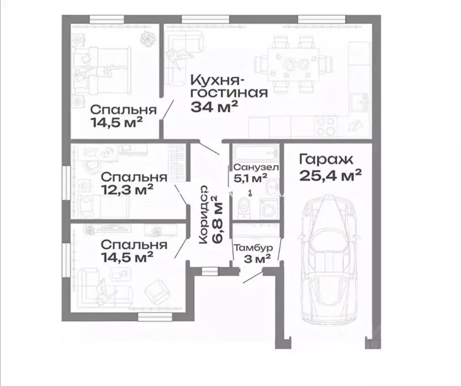 Дом в Челябинская область, Магнитогорск Звездный кп, ул. Звездная (116 ... - Фото 2