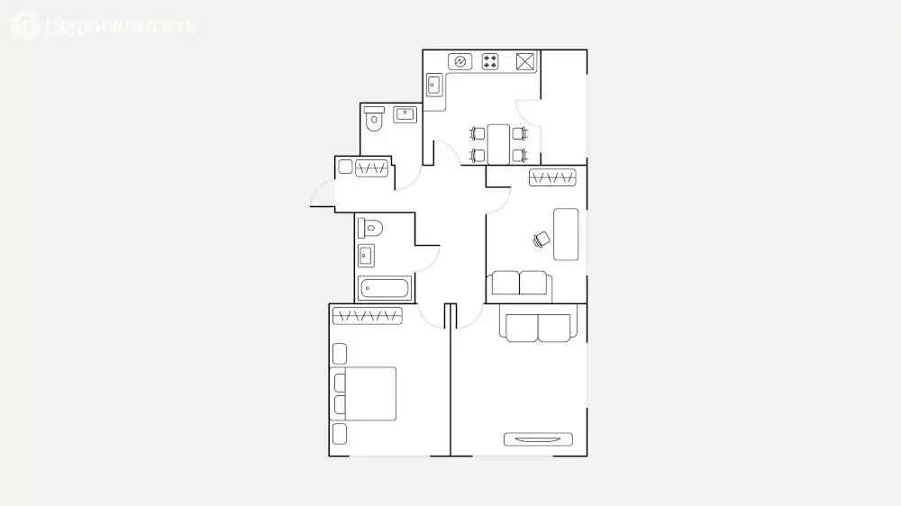 3-комнатная квартира: Москва, улица Берзарина, 30 (75 м) - Фото 1