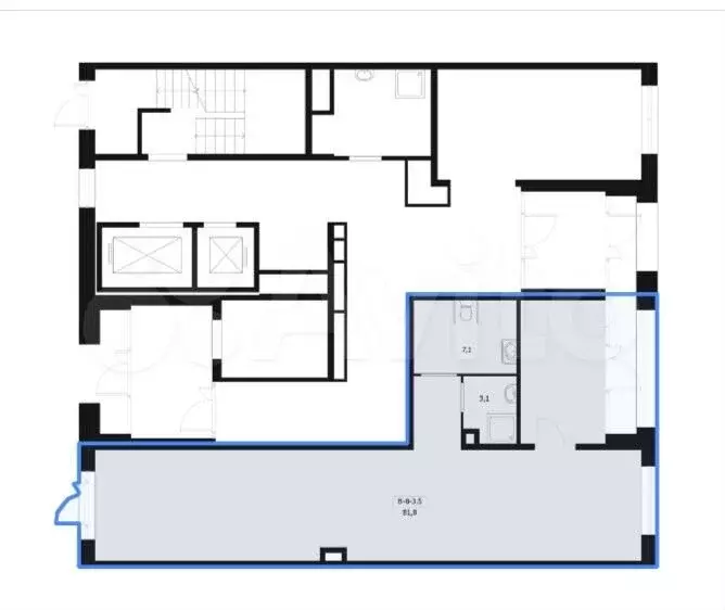 Продажа помещения свободного назначения 81 м2 - Фото 1