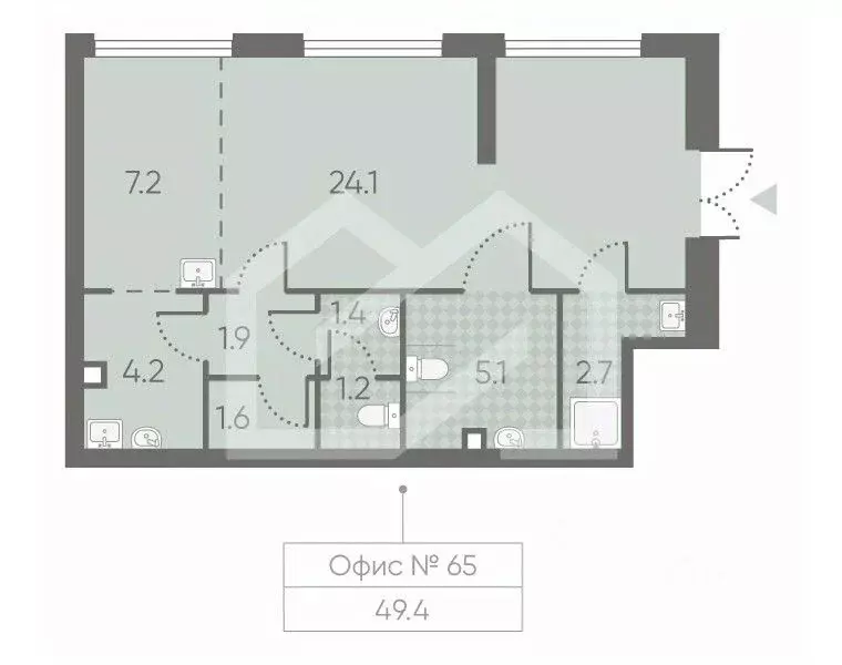 Помещение свободного назначения в Москва Производственная ул., 17 (49 ... - Фото 2