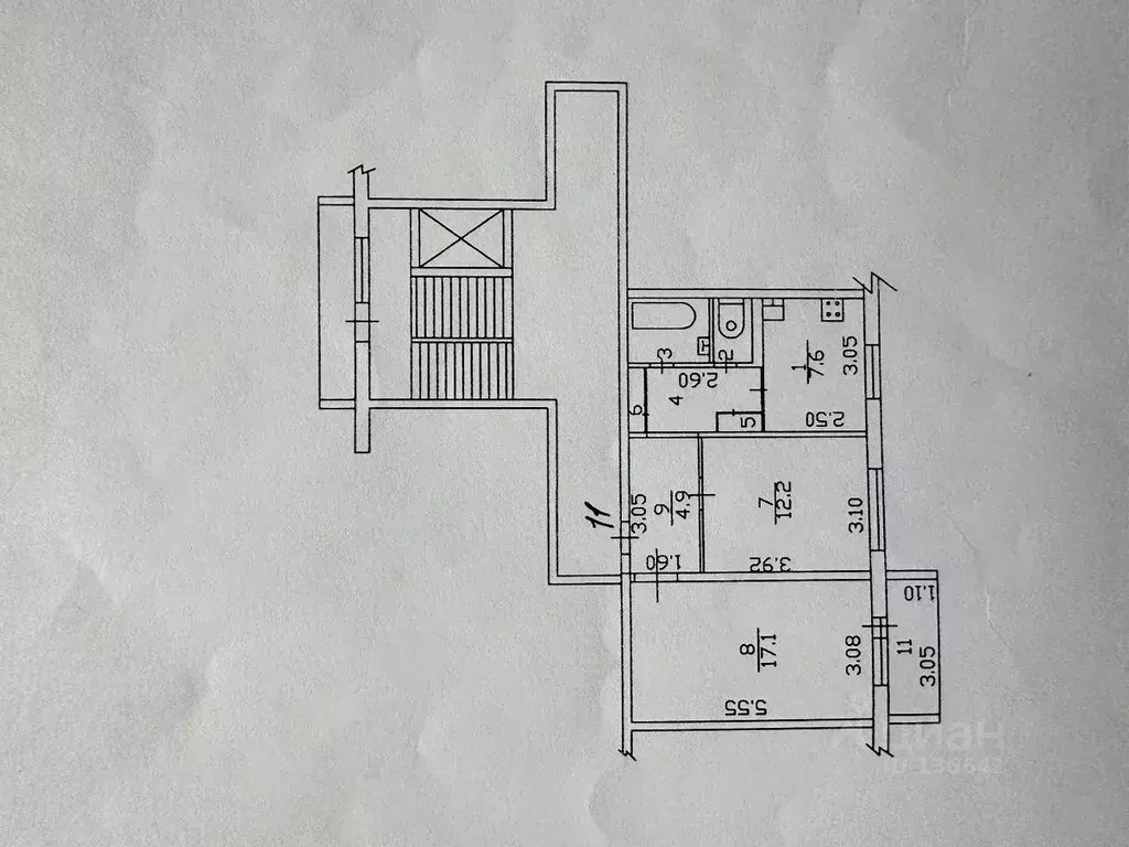2-к кв. Московская область, Чехов Береговая ул., 35 (50.0 м) - Фото 2