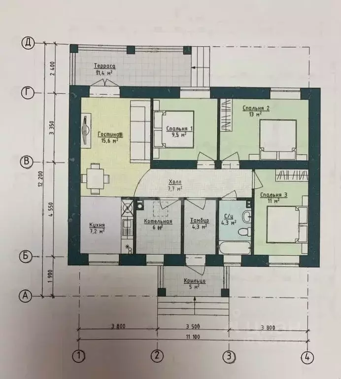 Дом в Тульская область, Тула городской округ, д. Верхняя Иншинка 360 ... - Фото 2