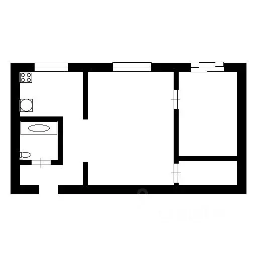 2-к кв. Пермский край, Чернушка Красноармейская ул., 100 (46.5 м) - Фото 2