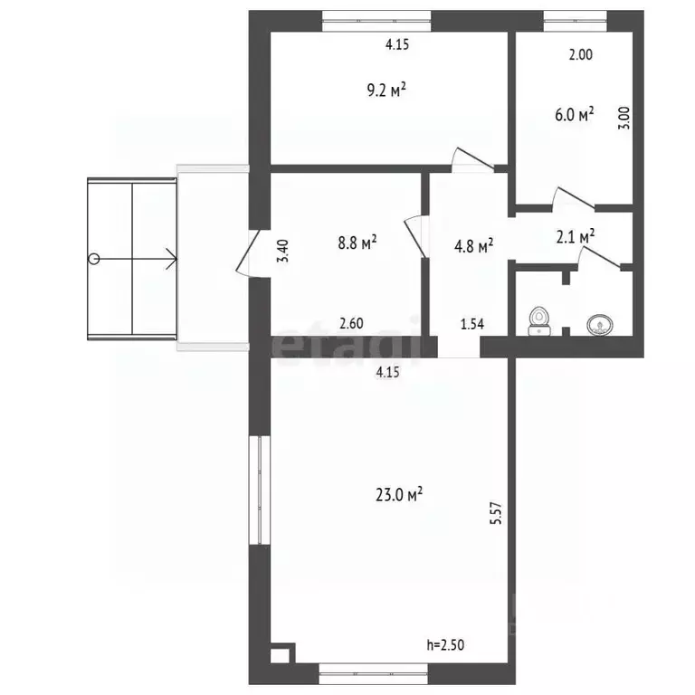 Офис в Челябинская область, Миасс просп. Макеева, 19А (55 м) - Фото 2