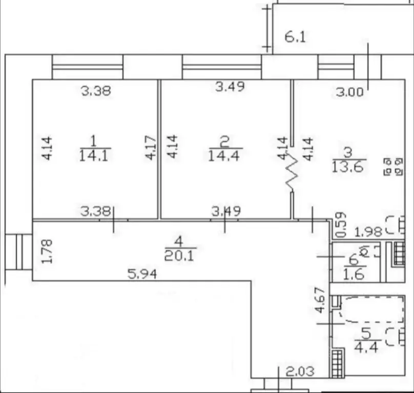2-к кв. Санкт-Петербург ул. Бадаева, 14к4 (68.2 м) - Фото 2