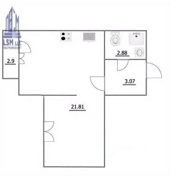 1-к кв. Ленинградская область, Всеволожский район, Заневское городское ... - Фото 2