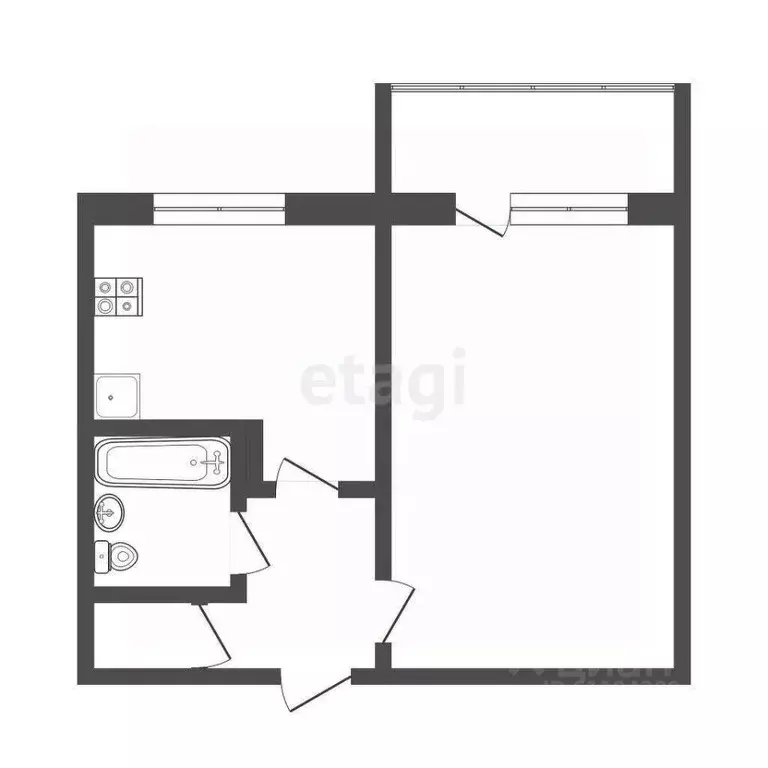 1-к кв. Мордовия, Саранск ул. Фурманова, 59 (37.0 м) - Фото 0