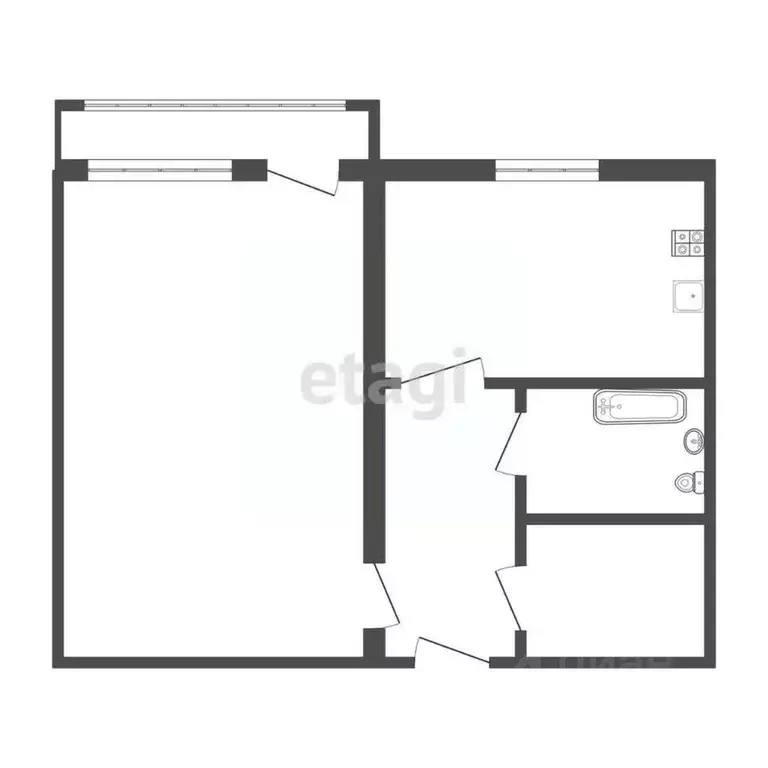 1-к кв. Смоленская область, Смоленск ул. Попова, 60 (43.5 м) - Фото 0