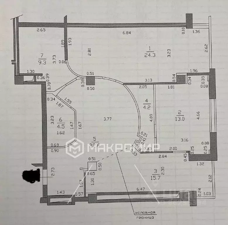 3-к кв. Татарстан, Казань ул. Дзержинского, 5 (93.6 м) - Фото 2