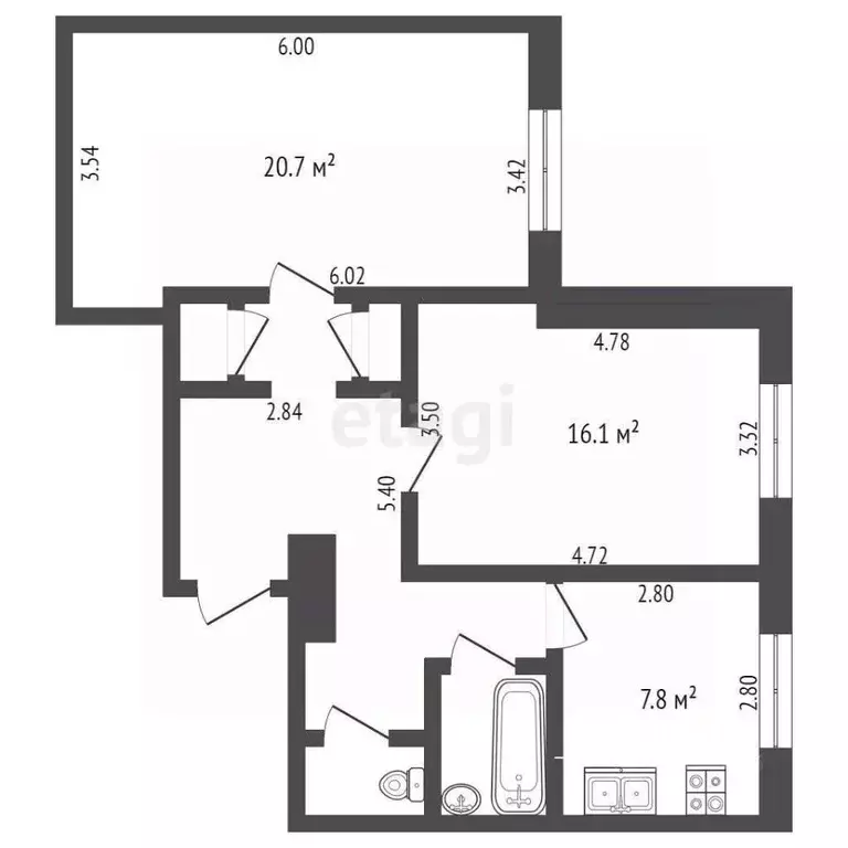 2-к кв. Москва ул. 8-я Соколиной Горы, 6 (62.1 м) - Фото 0
