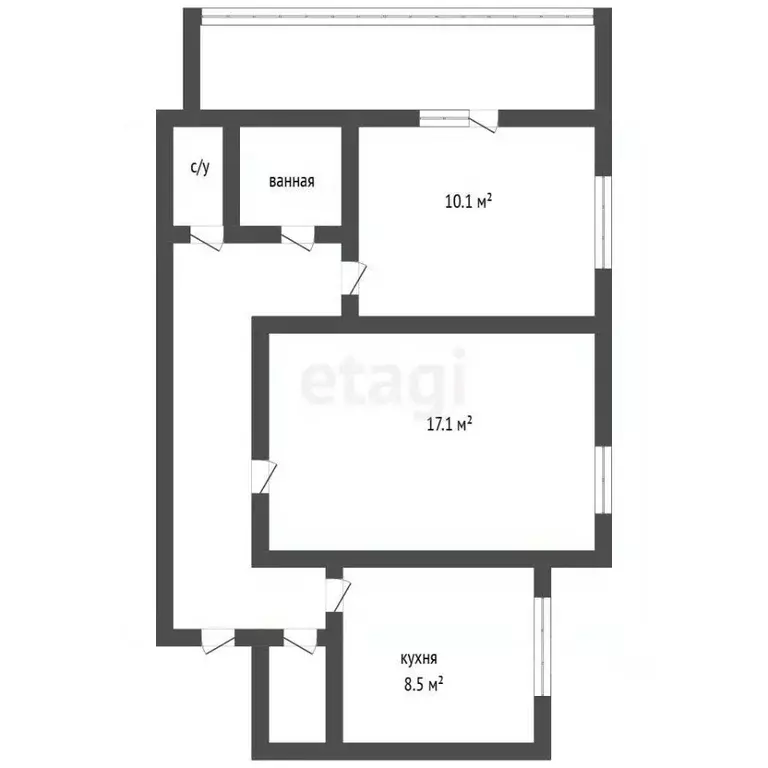 2-к кв. Воронежская область, Воронеж наб. Авиастроителей, 12 (51.2 м) - Фото 2