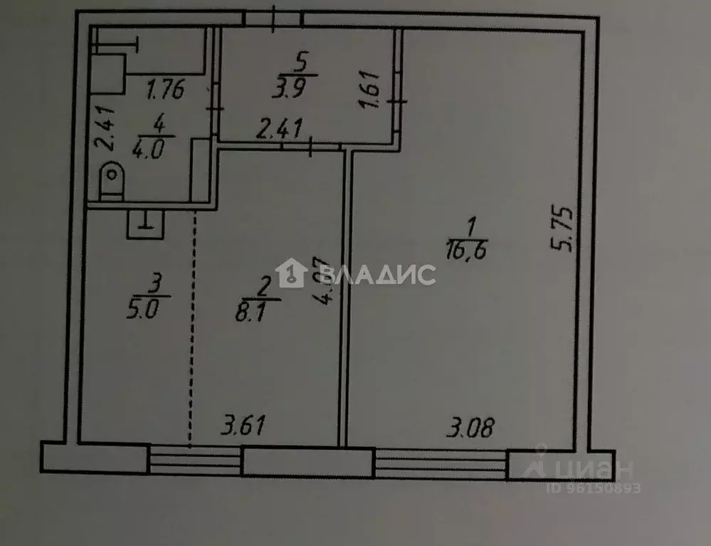 2-к кв. Карелия, Суоярви Первомайская ул., 6А (37.6 м) - Фото 2