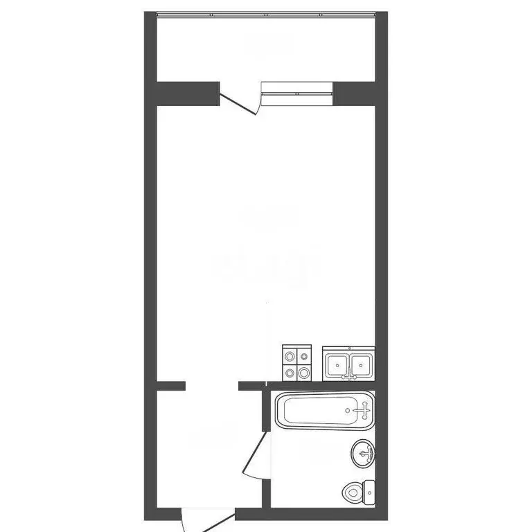 Квартира-студия: Анапа, Рождественская улица, 55к1 (28 м) - Фото 1